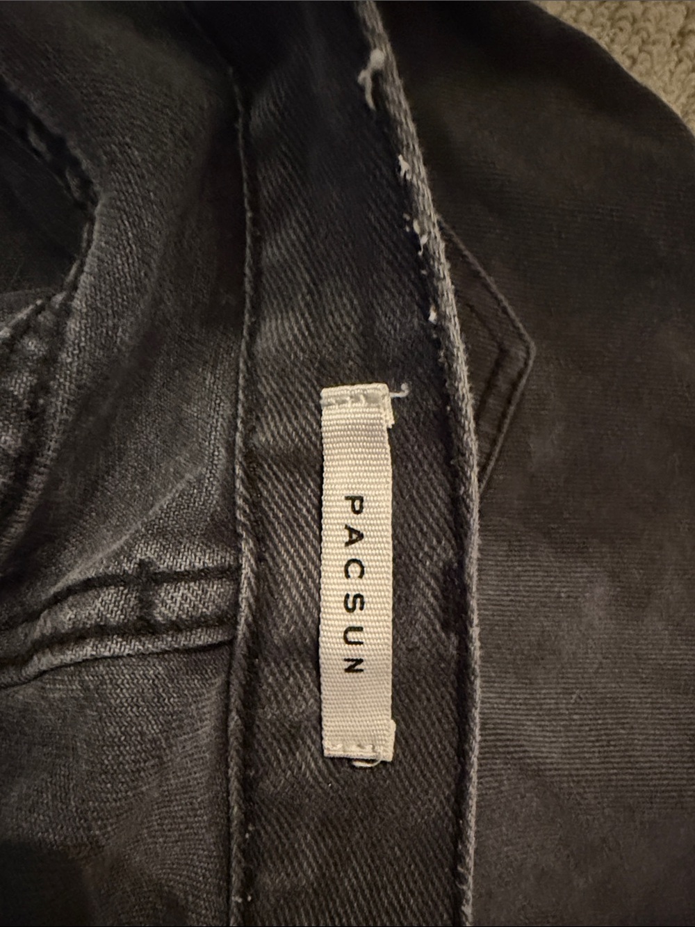 PacSun Black Distressed Straight Leg Jeans - Picture 3 of 3